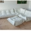 Ensemble 3 fauteuils Togo + repose pieds par Le confort d'autrefois Roquemaure